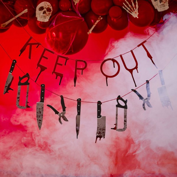 Keep Out Halloween Wimpelkette